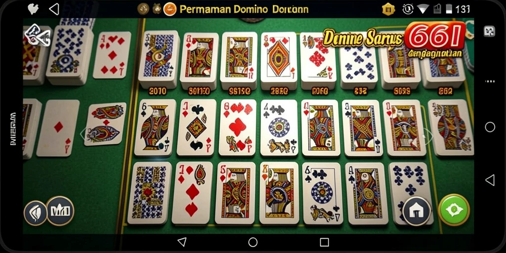 Tampilan gameplay seru dari permainan Domino 666I.
