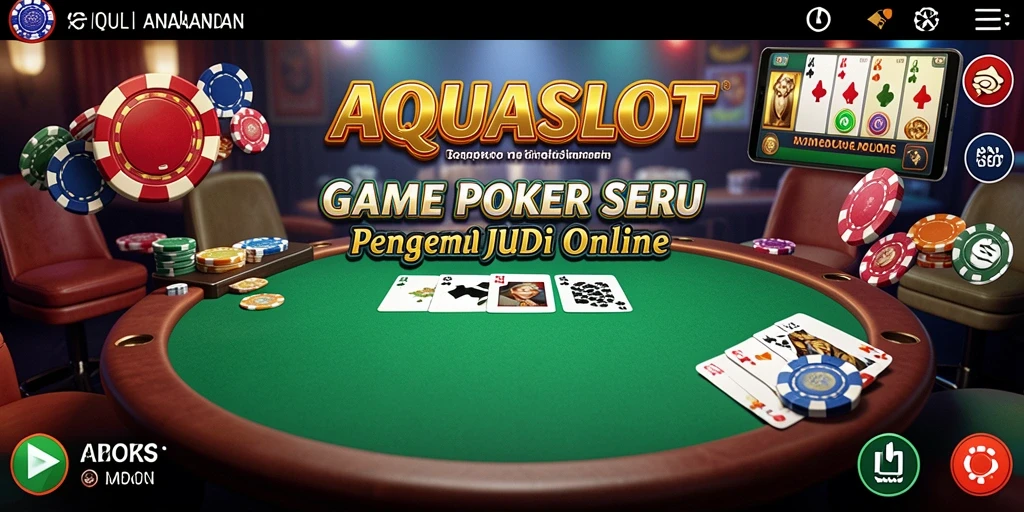Tampilkan gameplay seru Poker di AQUASLOT.