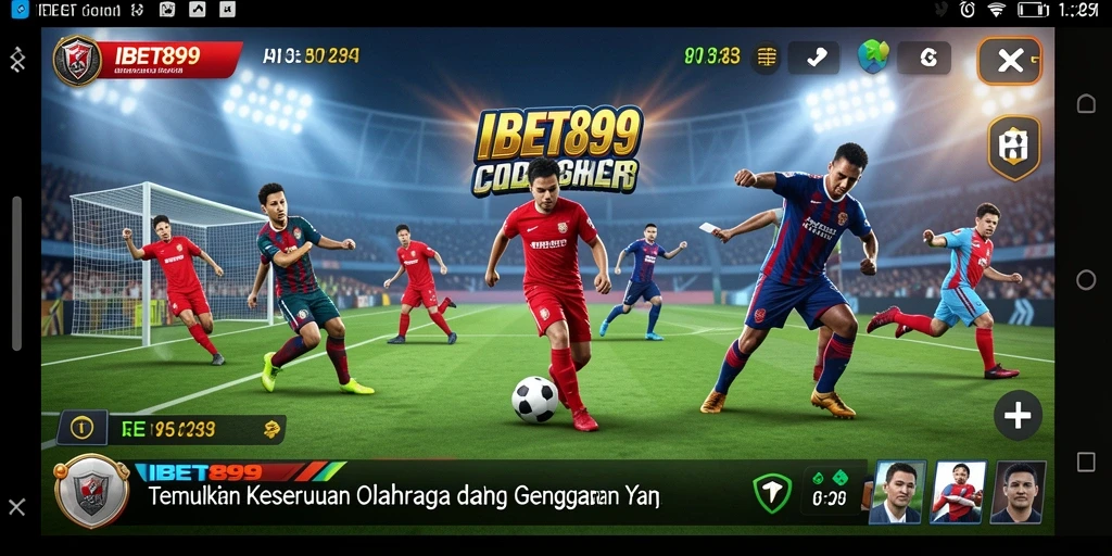 Tampilan gameplay seru dalam aplikasi IBET899 yang menampilkan olahraga favorit.