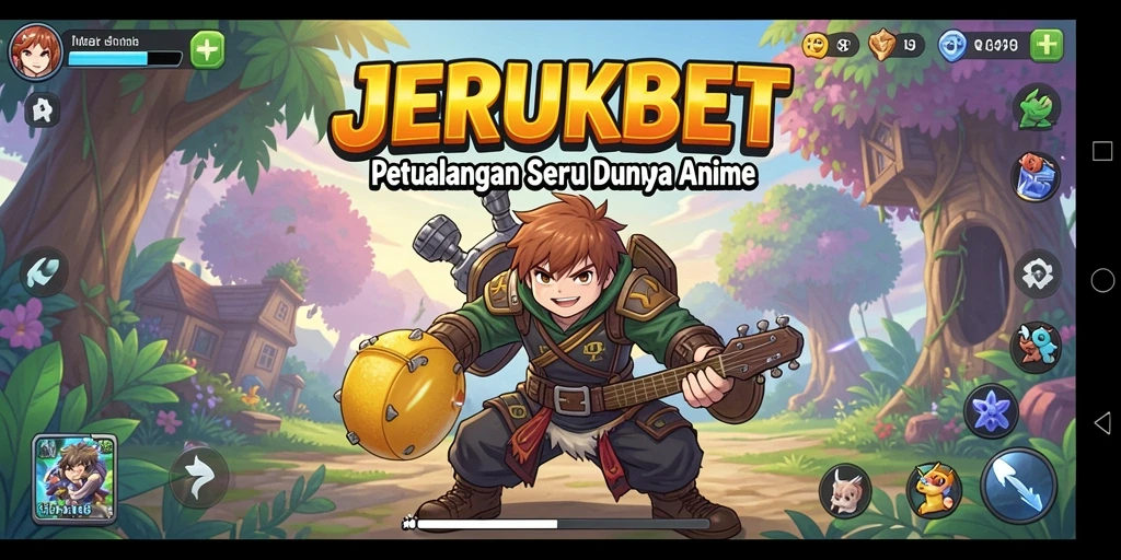 Gameplay seru JERUKBET dalam dunia Anime yang menakjubkan.