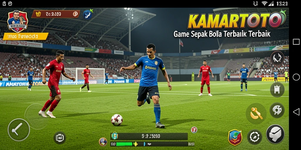 Tampilan gameplay menarik KAMARTOTO yang menyajikan aksi sepak bola