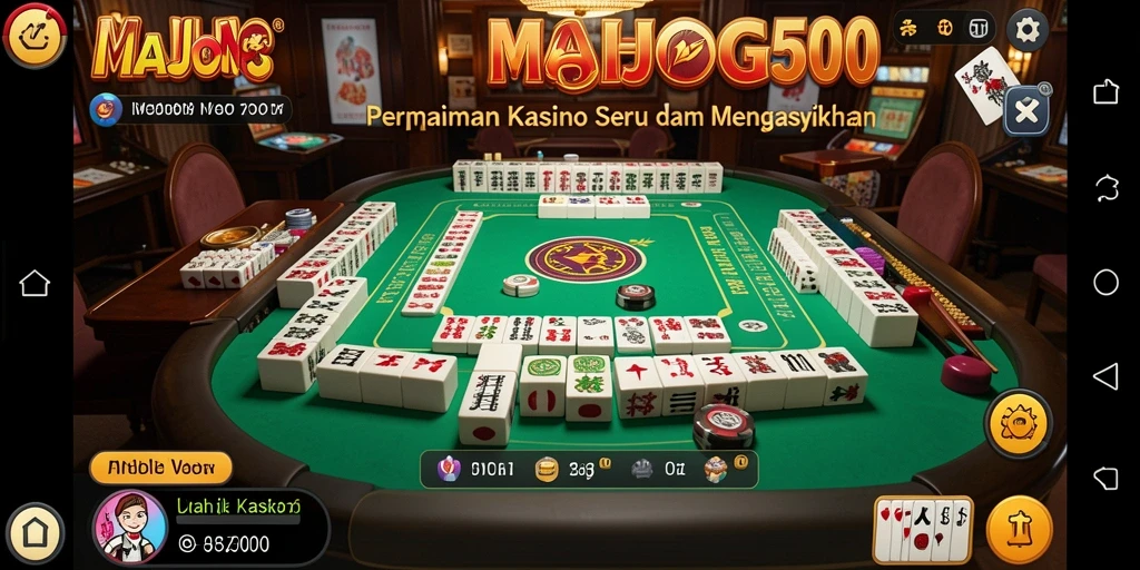 Gameplay seru dan menantang di MAHJONG500 yang menghibur.