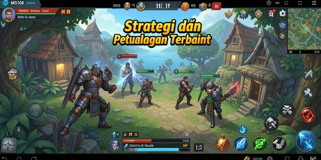 Tampilan gameplay seru dalam MG108 dengan elemen strategi mendalam.