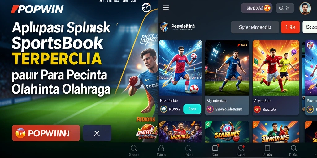 Tampilan gameplay seru di aplikasi Sportsbook POPWIN.