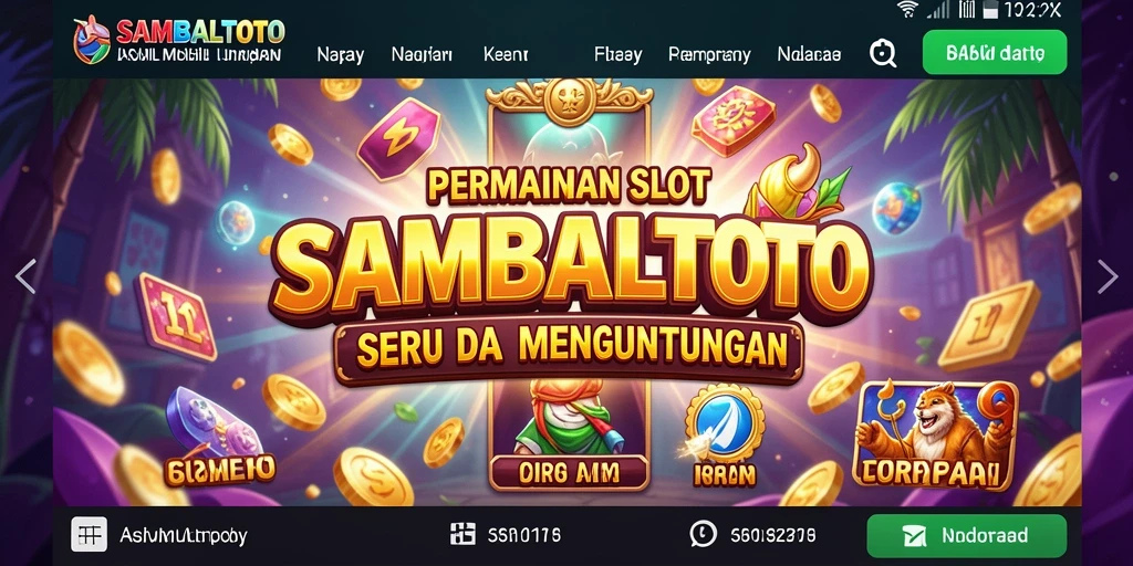 Tampilan menarik dari gameplay slot SAMBALTOTO yang menegangkan.