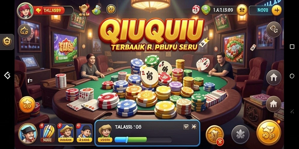 Tampilan gameplay seru game QiuQiu TALAS89 yang mengasyikkan.