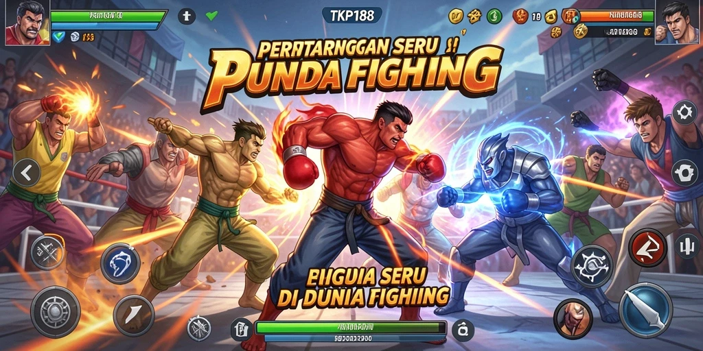 Screenshot gameplay TKP188 dengan pertarungan seru dan aksi karakter.