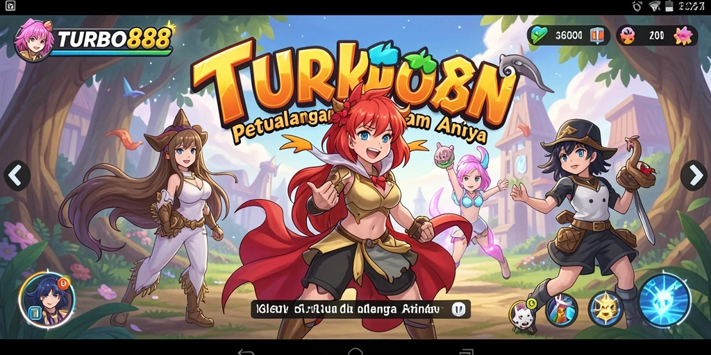 Gameplay menarik TURBO88 menampilkan aksi anime yang seru.