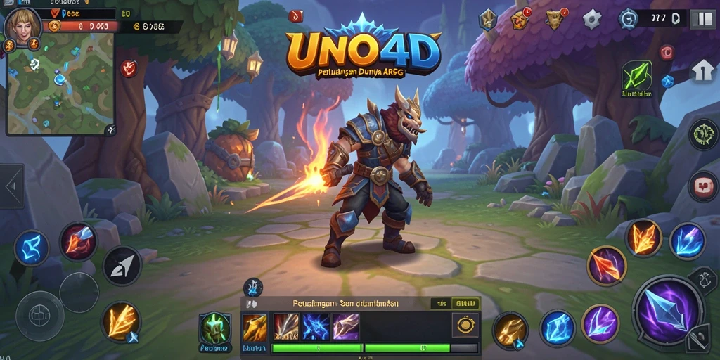 Tampilan menarik dari gameplay seru di UNO4D dengan grafis berkualitas tinggi.