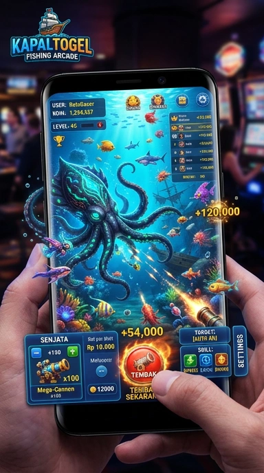 Tampilan antarmuka pengguna kapaltogel yang menarik dan modern.